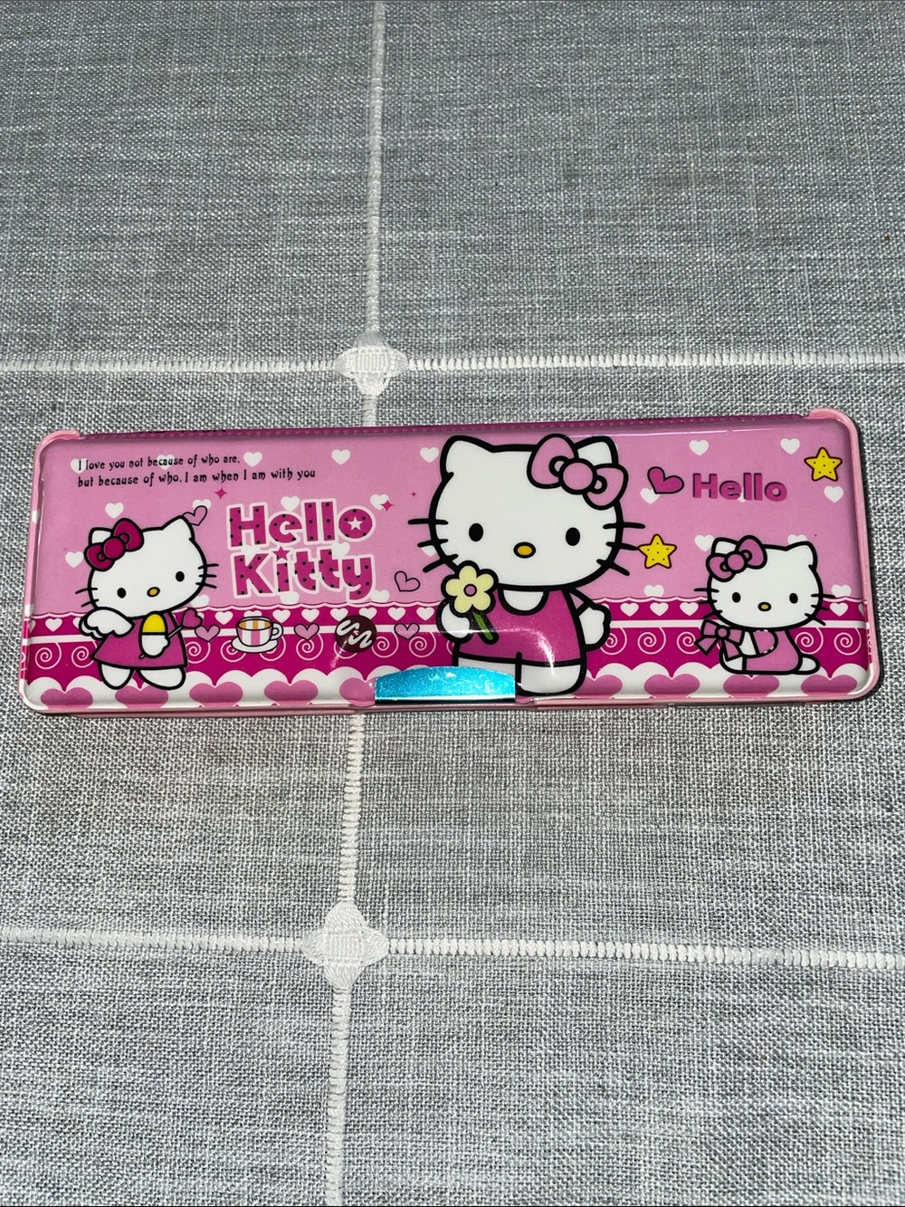 Hello Kitty Pink Pencil Case with built in sharpener